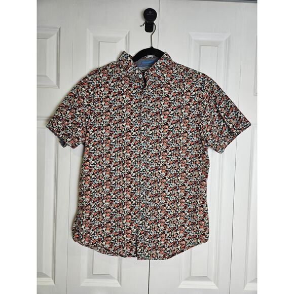 Denim & Flower Ricky Singh Button Up Shirt Men's Medium Black - Picture 1 of 5